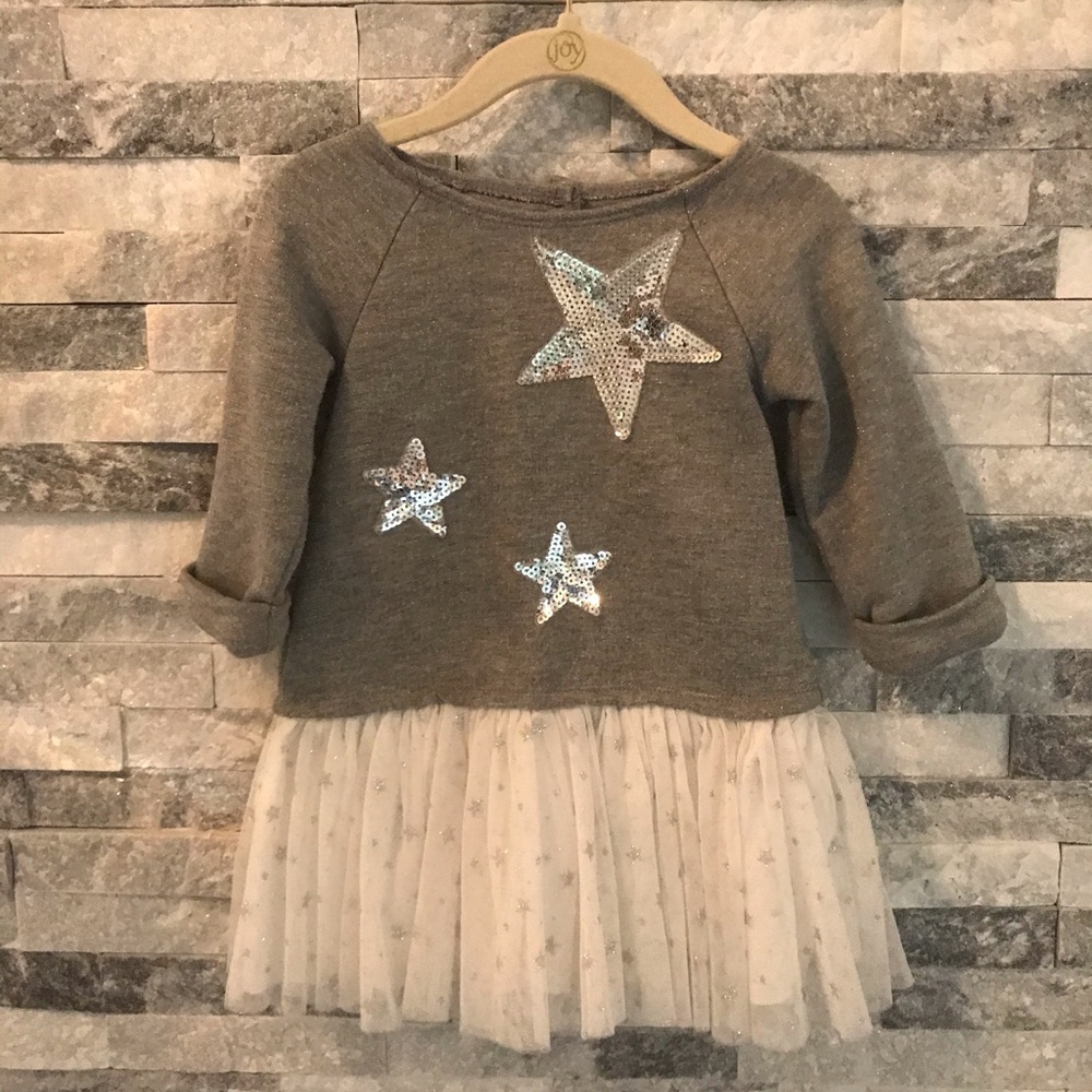 Girls Star Pattern Dress-LIKE NEW
